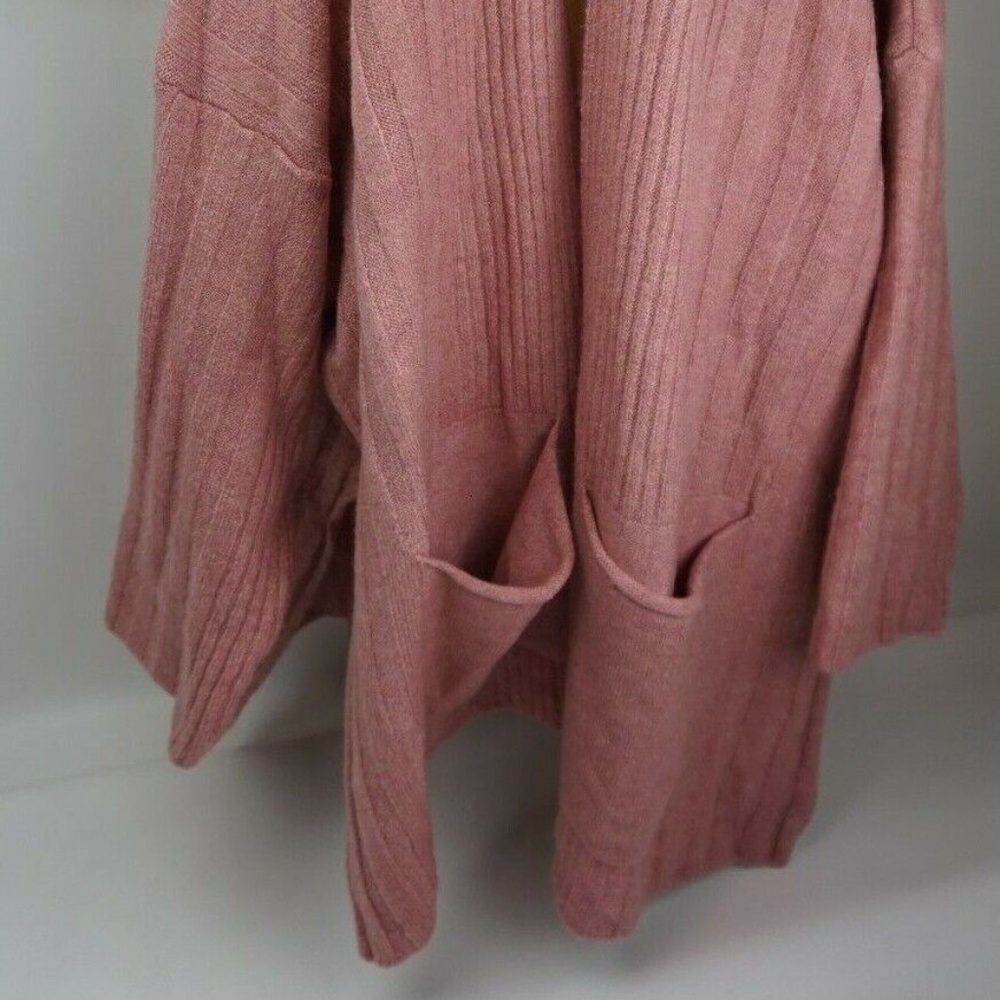 NEW TOPSHOP Long OPEN  Cardigan Rose MEDIUM 8-10 NWT TEXTURED SWEATER NWT - Picture 6 of 6